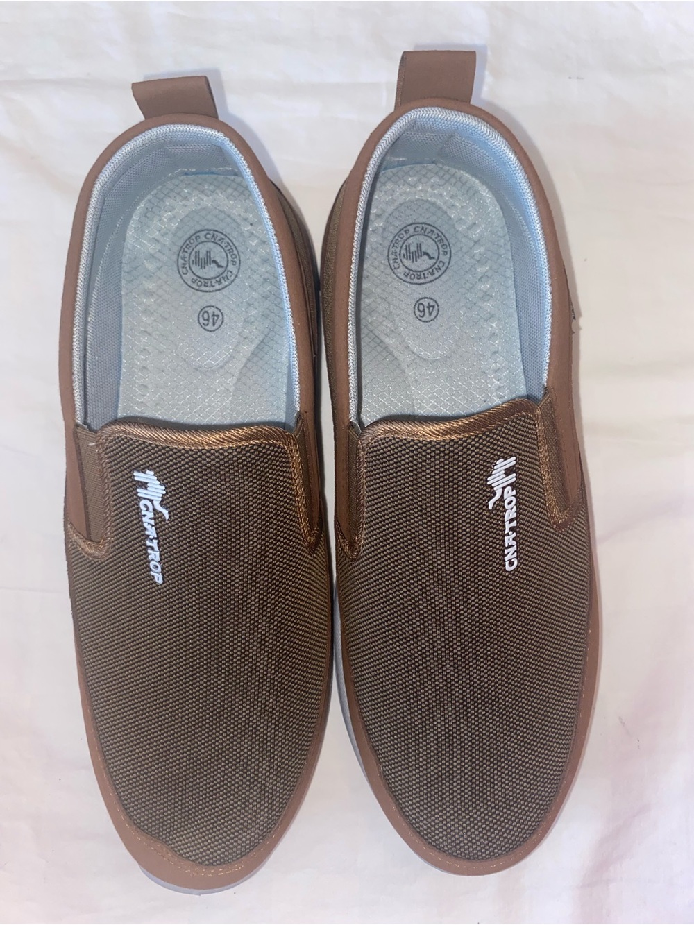 Casual Brown Slip-On Loafers by CENTA TOP